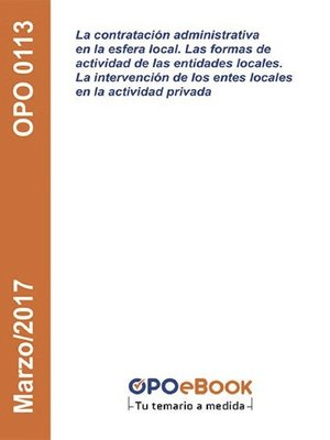 cover image of La contratación administrativa en la esfera local